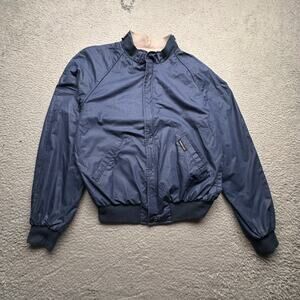 Vintage 80s 90s Members Only Bomber Jacket 38 Medium Reversible Full Zip Pockets